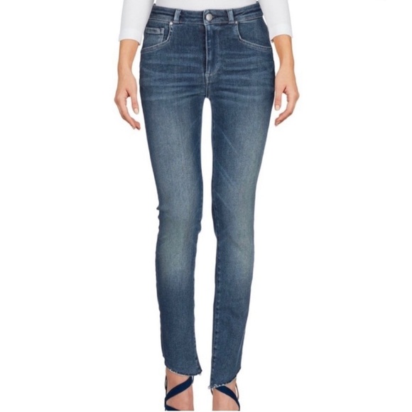 Acynetic Loren Jean Raw Asymmetrical Ankle Hem women’s 28 - Picture 1 of 13